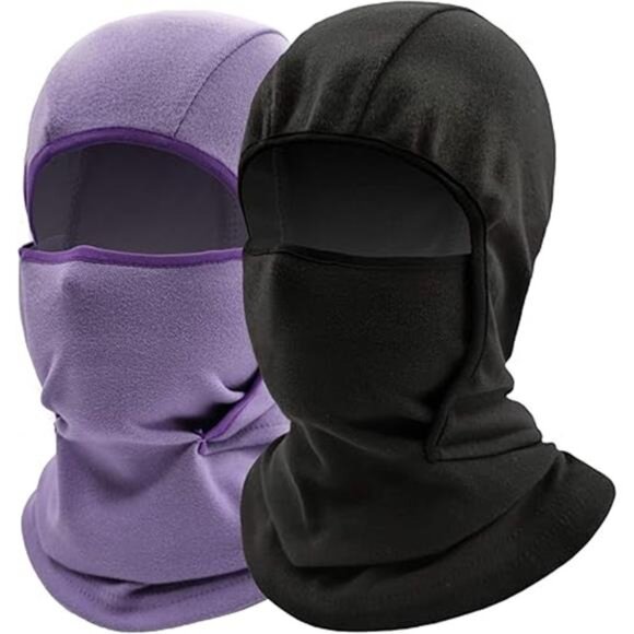 Kids Balaclava Ski Mask Windproof Fleece Neck Warmer Gaiter Winter Face Warmer - Picture 7 of 7